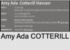 Amy Ada COTTERILL