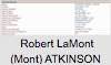 Robert LaMont (Mont) ATKINSON