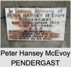 Peter Hansey McEvoy PENDERGAST