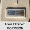 Annie Elizabeth MORRISON