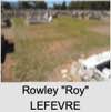 Rowley "Roy" LEFEVRE