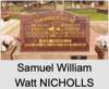 Samuel William Watt NICHOLLS