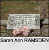 Sarah Ann RAMSDEN