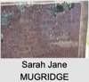 Sarah Jane MUGRIDGE