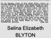 Selina Elizabeth Ambrosina BLYTON