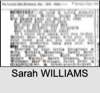 Sarah WILLIAMS