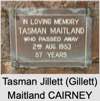 Tasman Jillett (Gillett) Maitland CAIRNEY