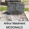 Arthur Maidment MCDONALD
