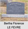 Bertha Florence LE FEVRE