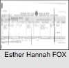 Esther Hannah FOX
