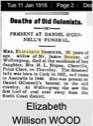 Elizabeth Willison WOOD