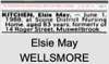 Elsie May WELLSMORE
