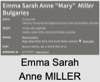 Emma Sarah Anne MILLER