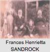 Frances Henrietta SANDROCK