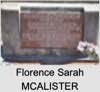 Florence Sarah MCALISTER