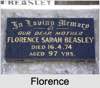 Florence Sarah Elizabeth MCDONALD