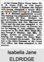 Isabella Jane ELDRIDGE