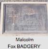 Malcolm Fox BADGERY