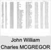 John William Charles MCGREGOR