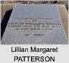 Lillian Margaret PATTERSON