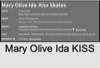 Mary Olive Ida KISS