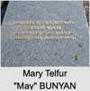 Mary Telfur "May" BUNYAN