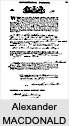 Alexander Cameron MACDONALD