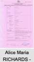 Alice Maria RICHARDS