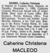 Caherine Christena MACLEOD