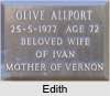 Edith Olive LOWE