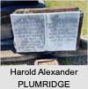 Harold Alexander PLUMRIDGE
