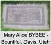 Mary Alice BYBEE