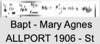 Mary Agnes ALLPORT