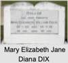 Mary Elizabeth Jane Diana DIX