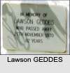 Lawson GEDDES