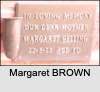 Margaret BROWN