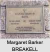 Margaret Barker BREAKELL
