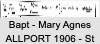 Mary Agnes ALLPORT