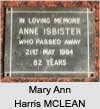 Mary Ann Harris MCLEAN